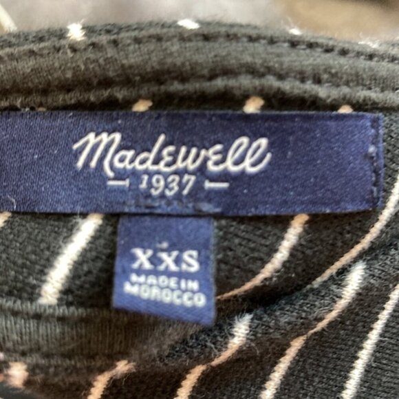 Madewell Pierside Black Stripe Dress - Picture 12 of 13